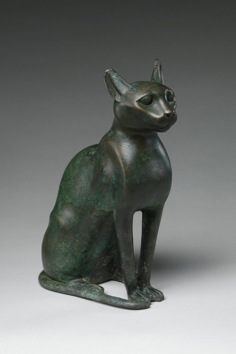 Cat Statuette intended to contain a mummified cat