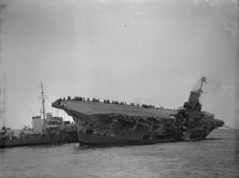 HMS_Ark_Royal_sinking