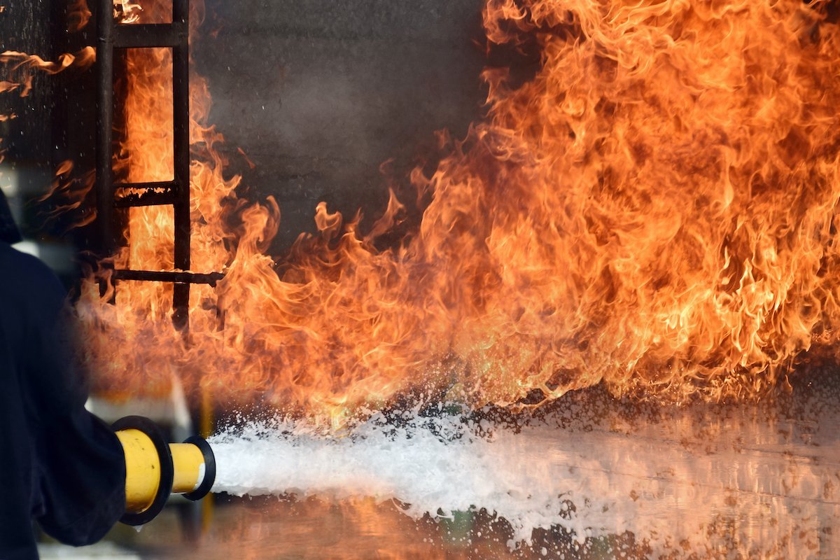fireman and fire